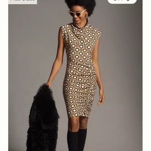 Maya ruched cowl neck dress NWT